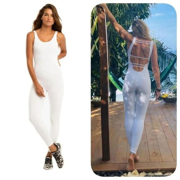 KORAL JET BLACKOUT JUMPSUIT Sz XS White